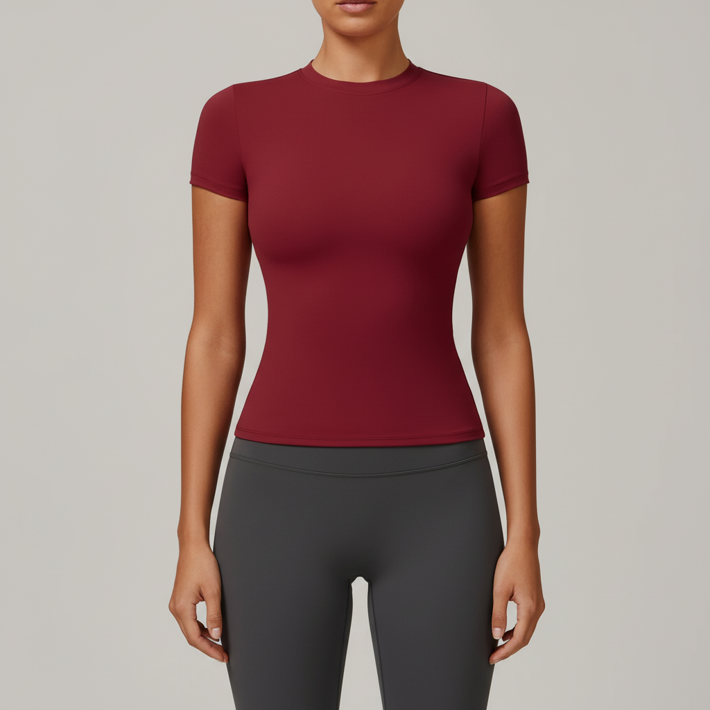 Aetherly Slim-Fit Kurzarm-Top