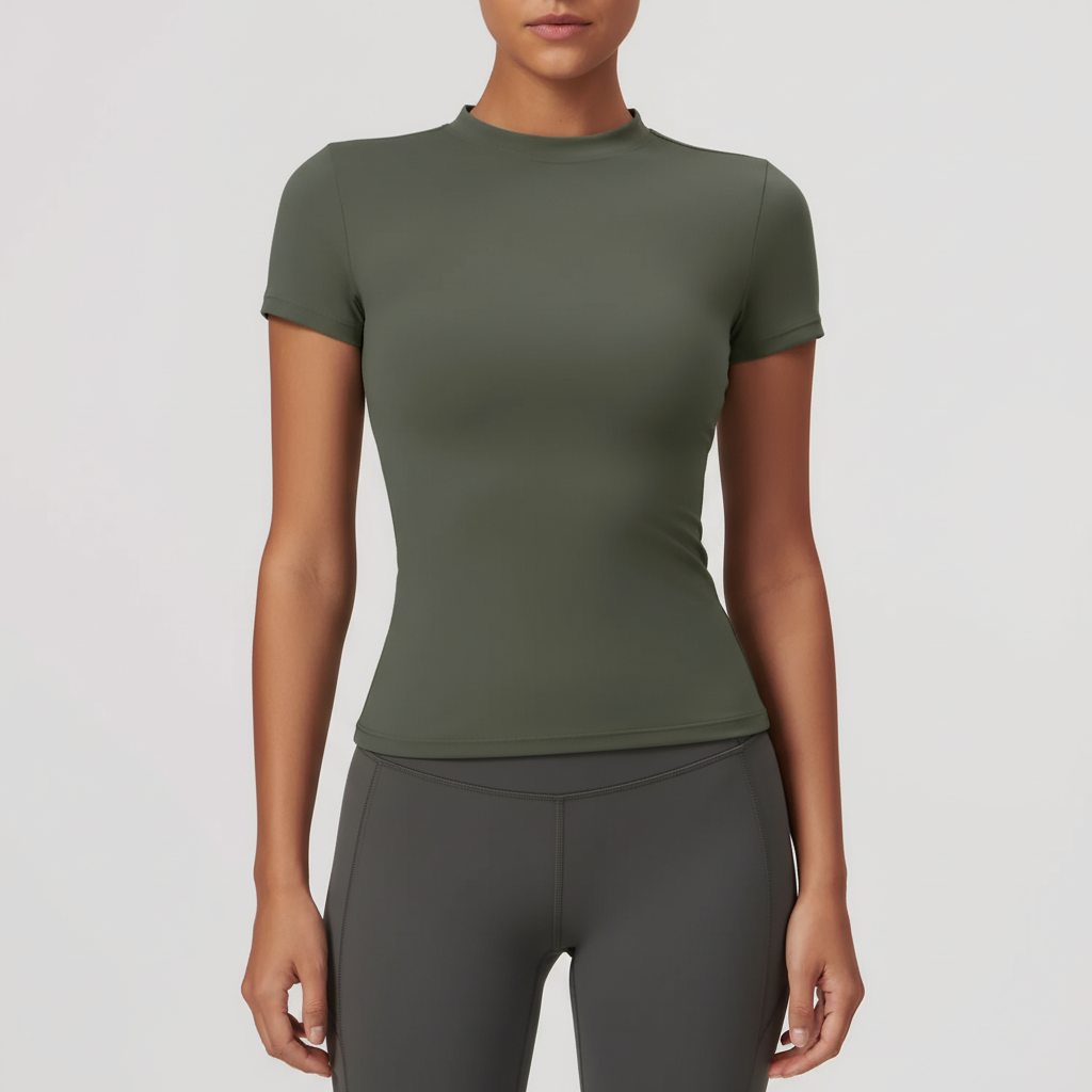 Aetherly Slim-Fit Kurzarm-Top