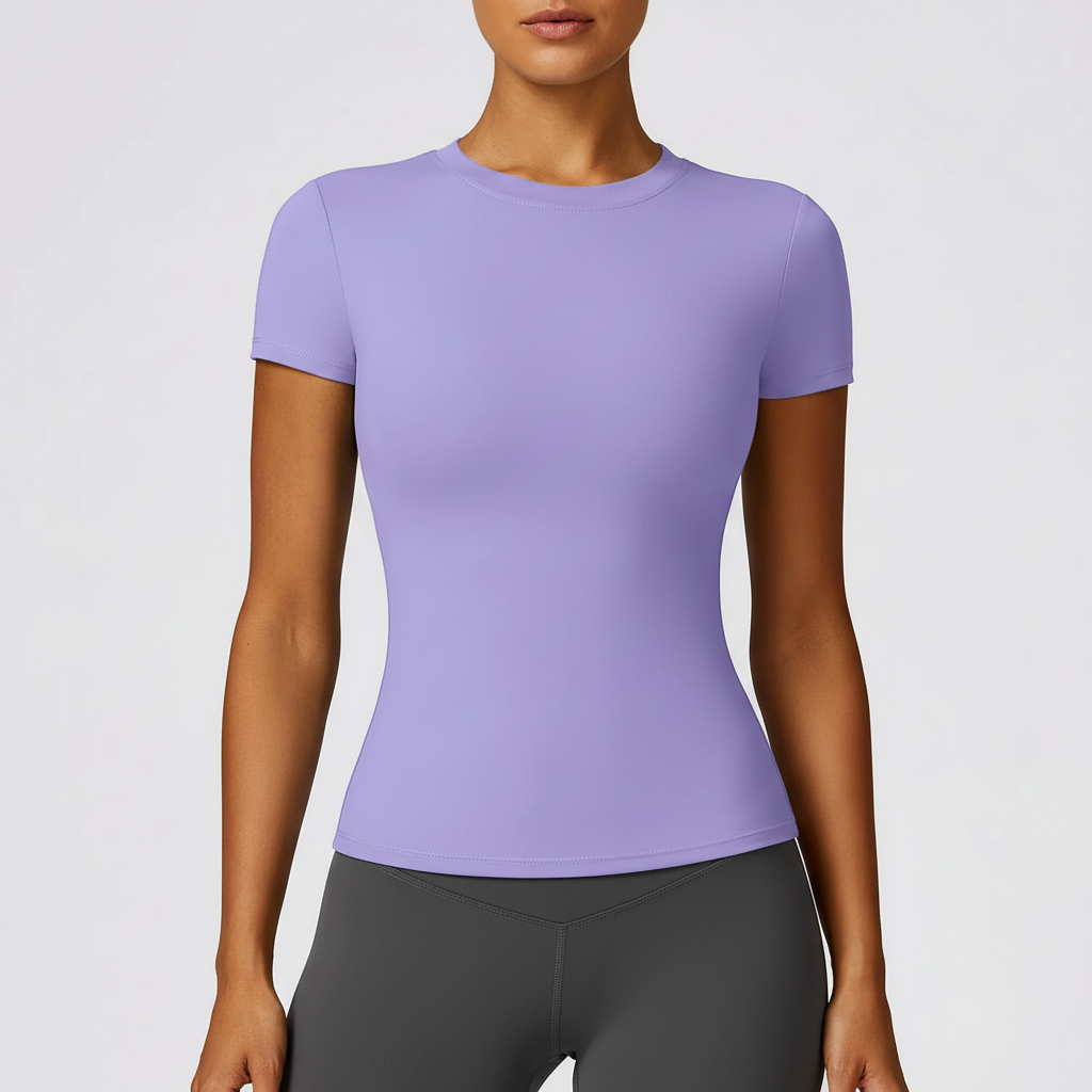 Aetherly Slim-Fit Kurzarm-Top