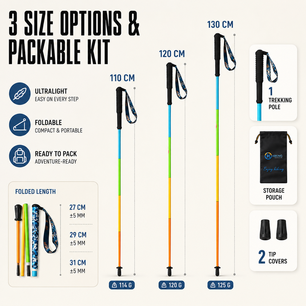 snoutatelier | AllumStride Ultraleichte Aluminium-Trekking-Stöcke