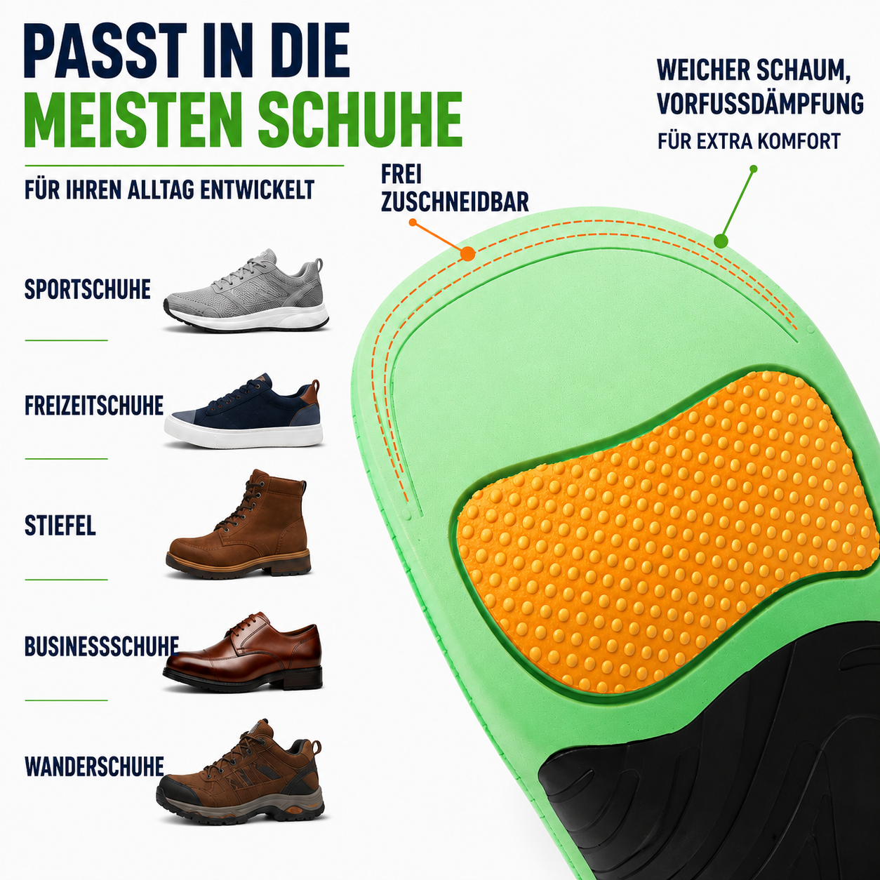 Arcynor Gewölbestütze Schuheinlage