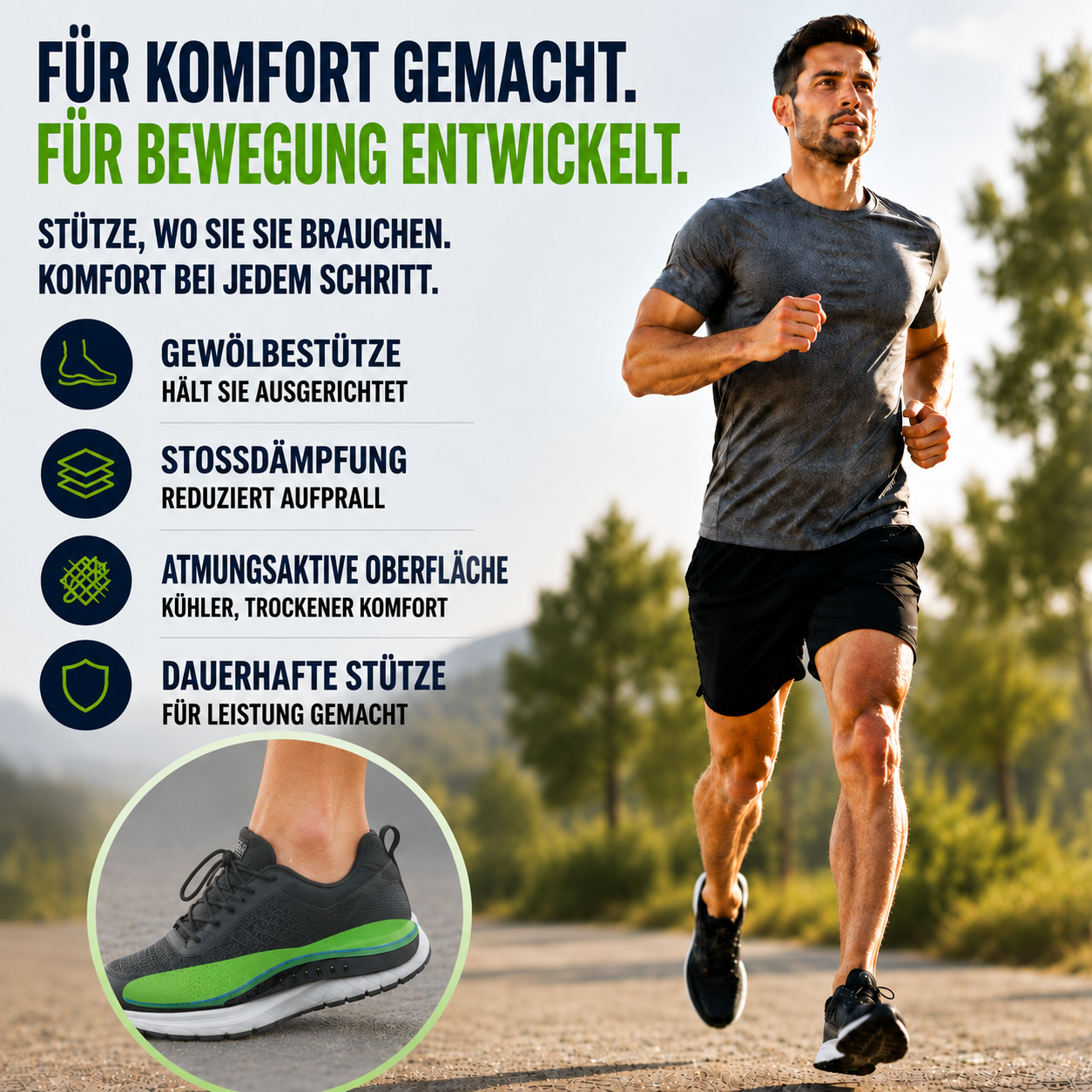 Arcynor Gewölbestütze Schuheinlage
