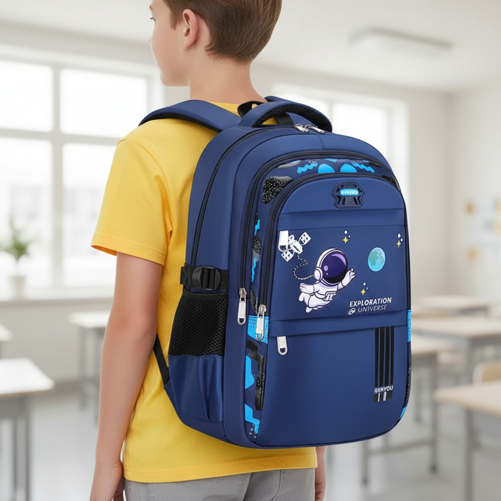 AstroVibe Wasserdichter Polyester-Schulrucksack