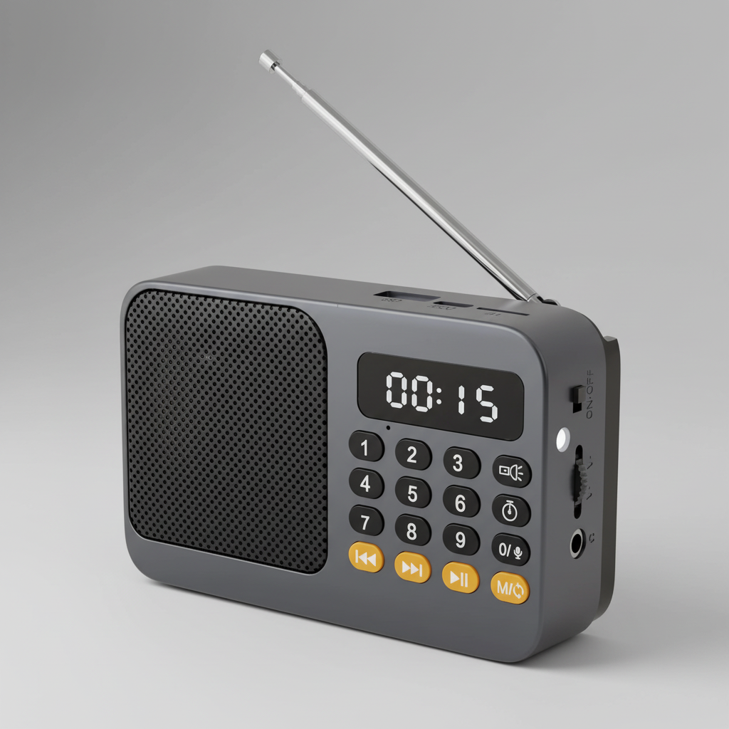 Audionix Tragbarer Akku-Radioempfänger mit Bluetooth-Lautsprecher