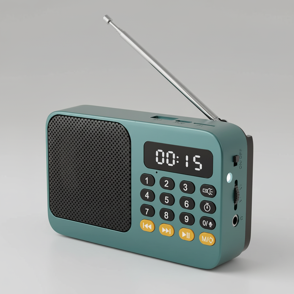 Audionix Tragbarer Akku-Radioempfänger mit Bluetooth-Lautsprecher
