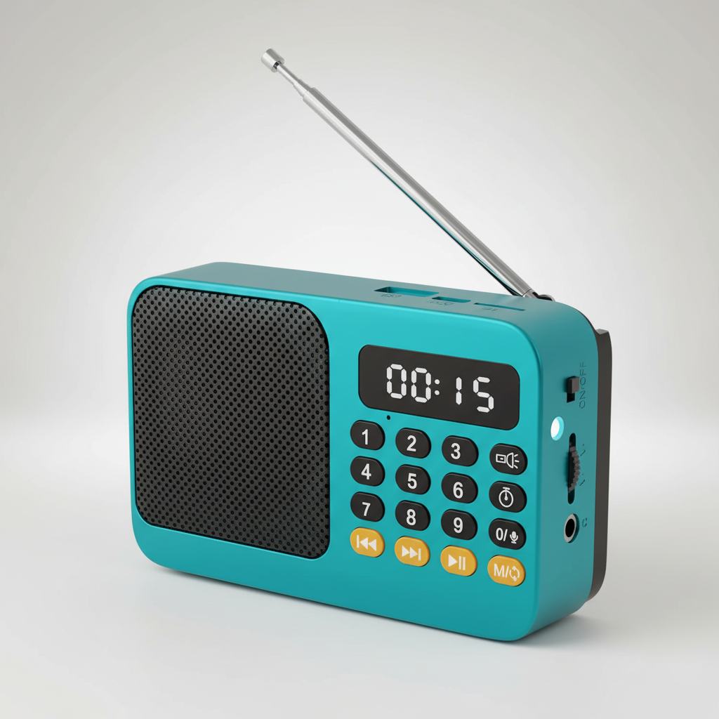 Audionix Tragbarer Akku-Radioempfänger mit Bluetooth-Lautsprecher