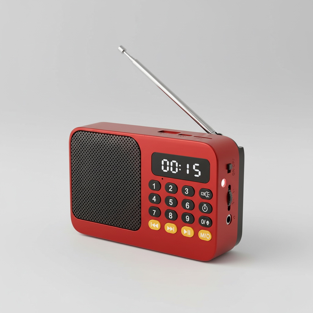 Audionix Tragbarer Akku-Radioempfänger mit Bluetooth-Lautsprecher