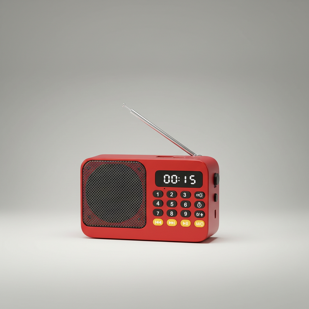 Audionix Tragbarer Akku-Radioempfänger mit Bluetooth-Lautsprecher