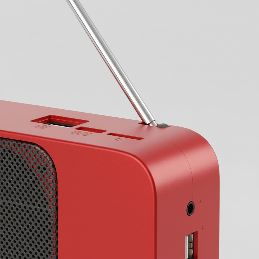 Audionix Tragbarer Akku-Radioempfänger mit Bluetooth-Lautsprecher