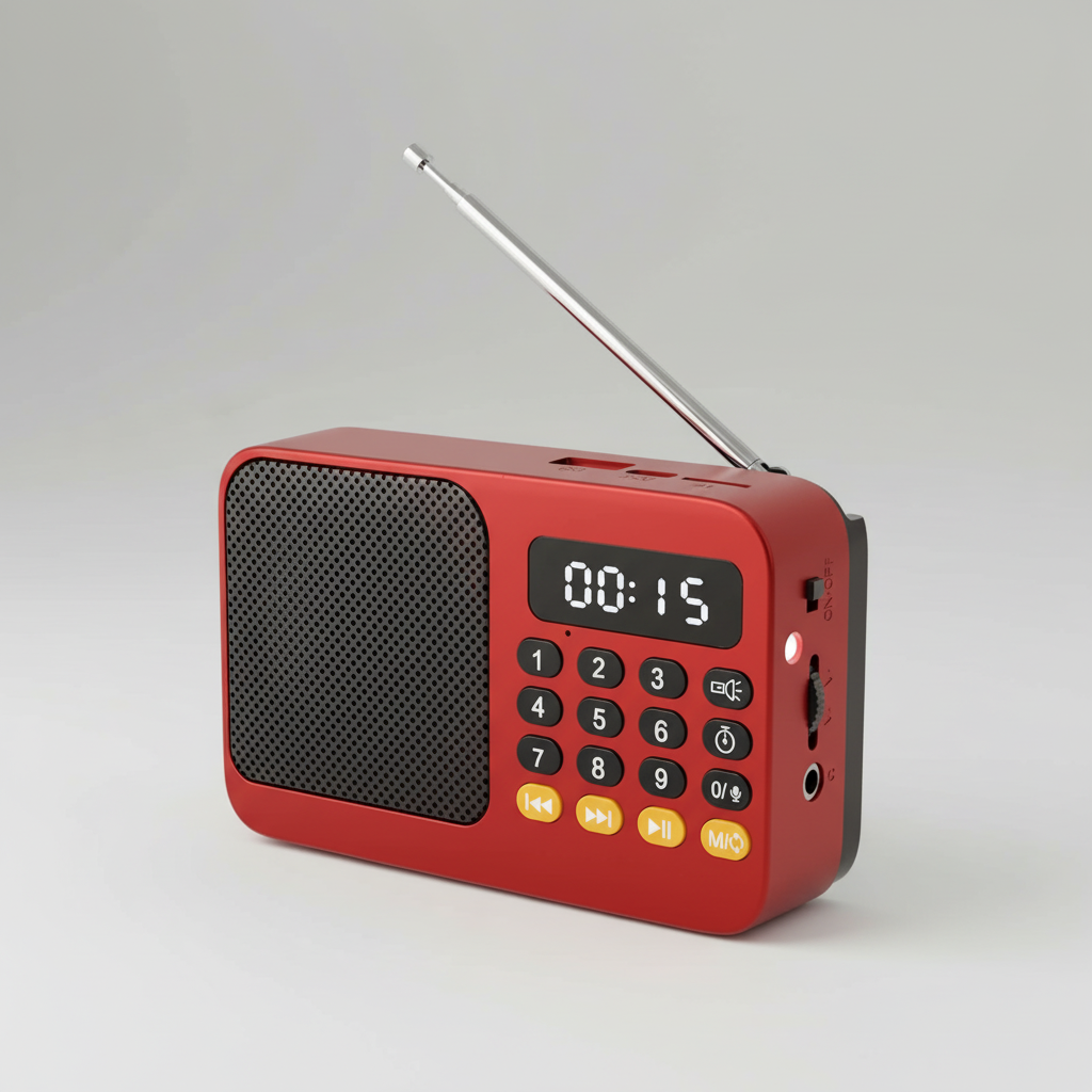 AureoWave Tragbarer wiederaufladbarer Radio-Bluetooth-Lautsprecher