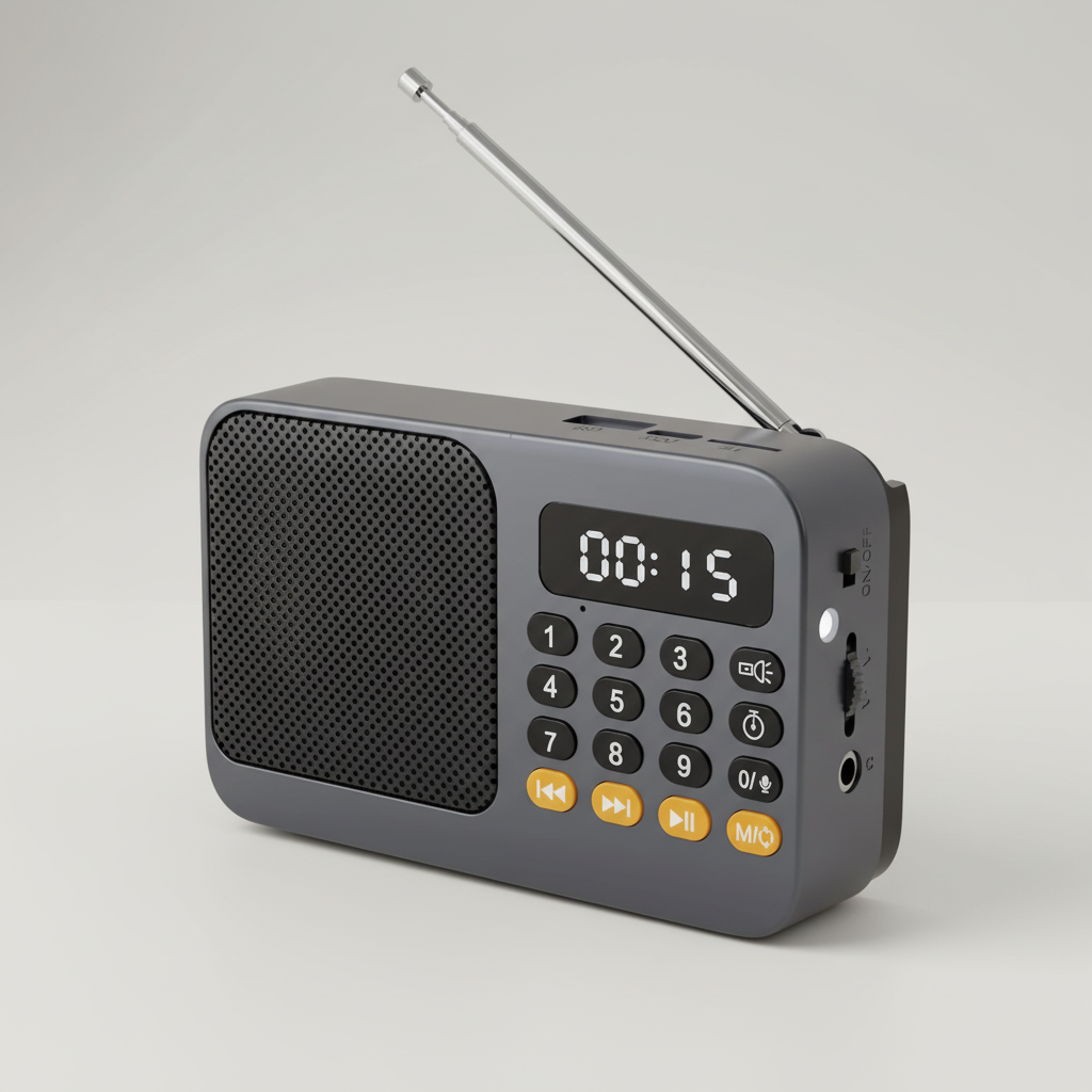 AureoWave Tragbarer wiederaufladbarer Radio-Bluetooth-Lautsprecher