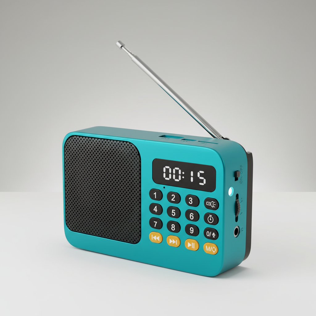 AureoWave Tragbarer wiederaufladbarer Radio-Bluetooth-Lautsprecher