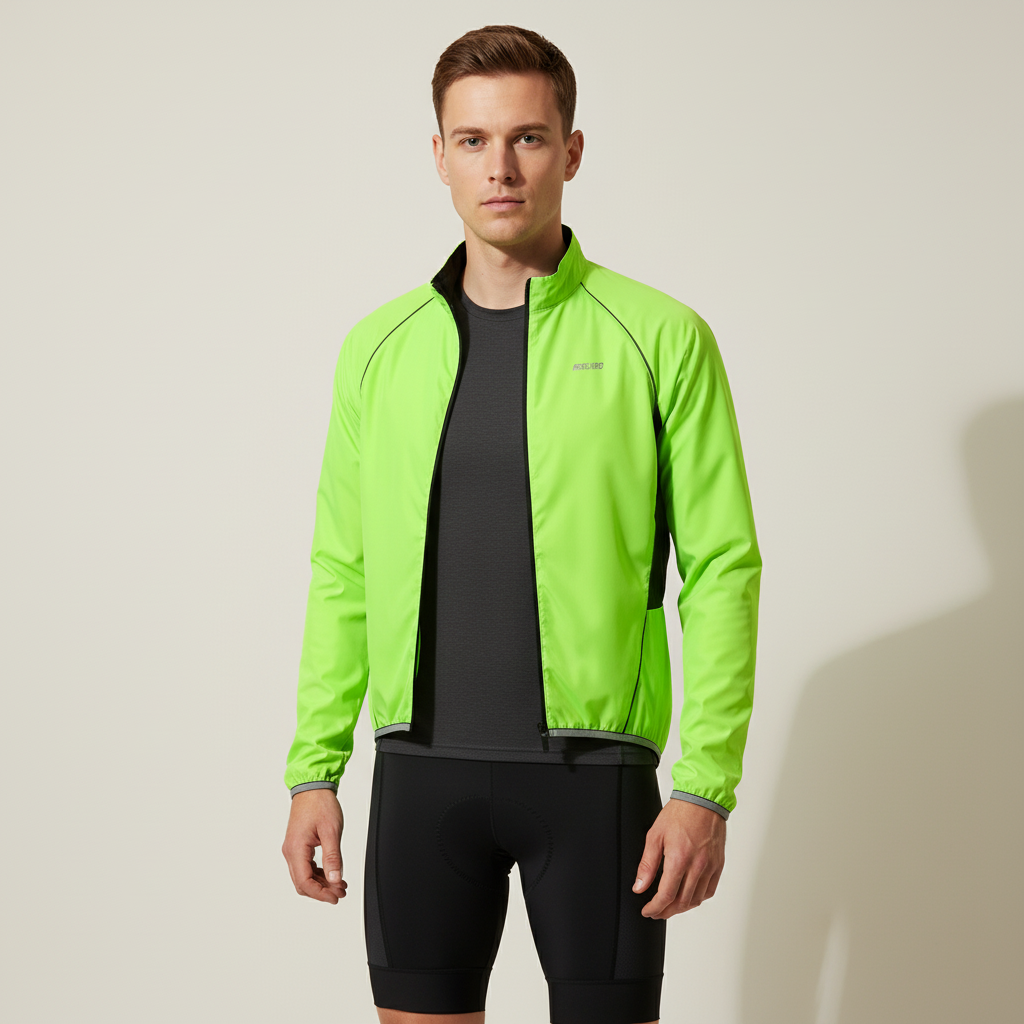BreezeRider Herren Rad-Windbreaker Jacke