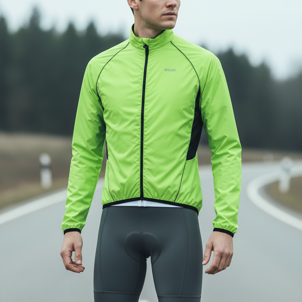 BreezeRider Herren Rad-Windbreaker Jacke