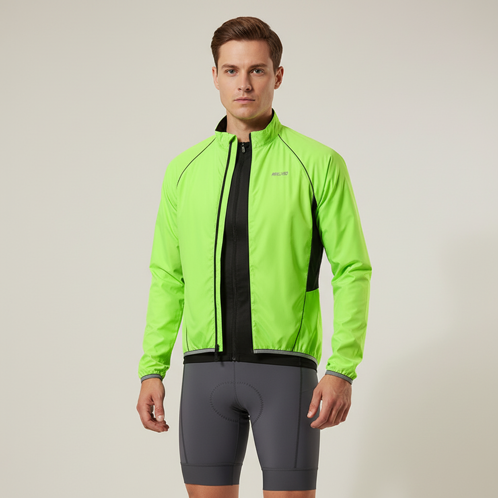 BreezeRider Herren Rad-Windbreaker Jacke