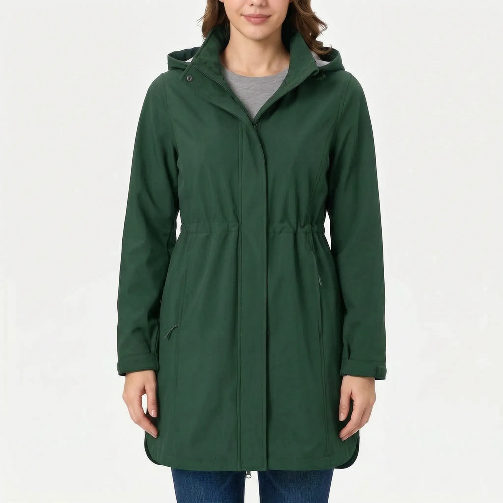 Breezya Lange Gefütterte Damen-Softshelljacke