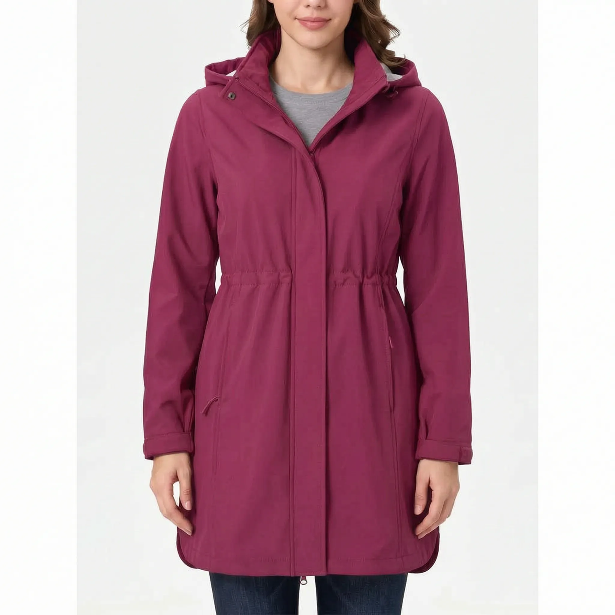 Breezya Lange Gefütterte Damen-Softshelljacke