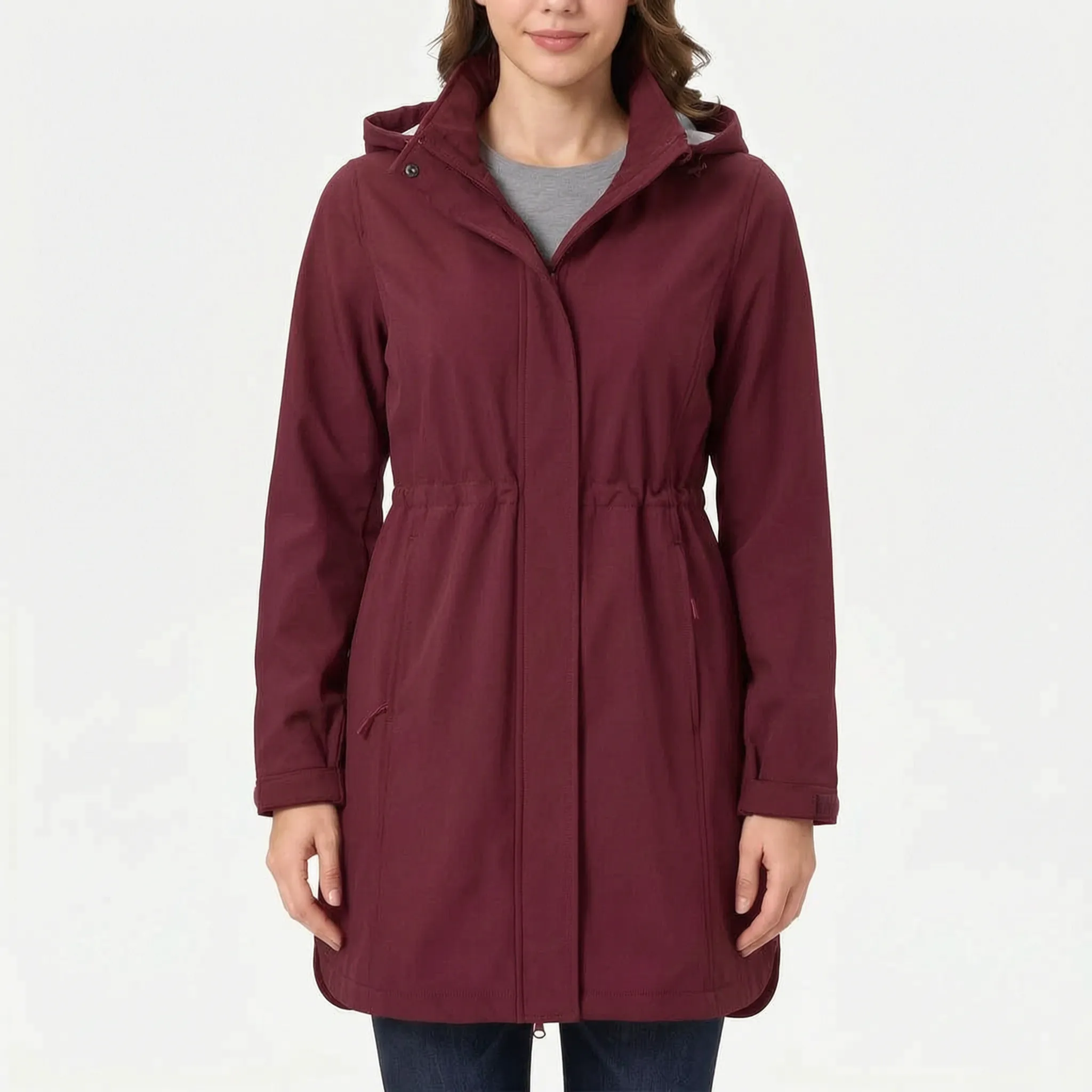 Breezya Lange Gefütterte Damen-Softshelljacke