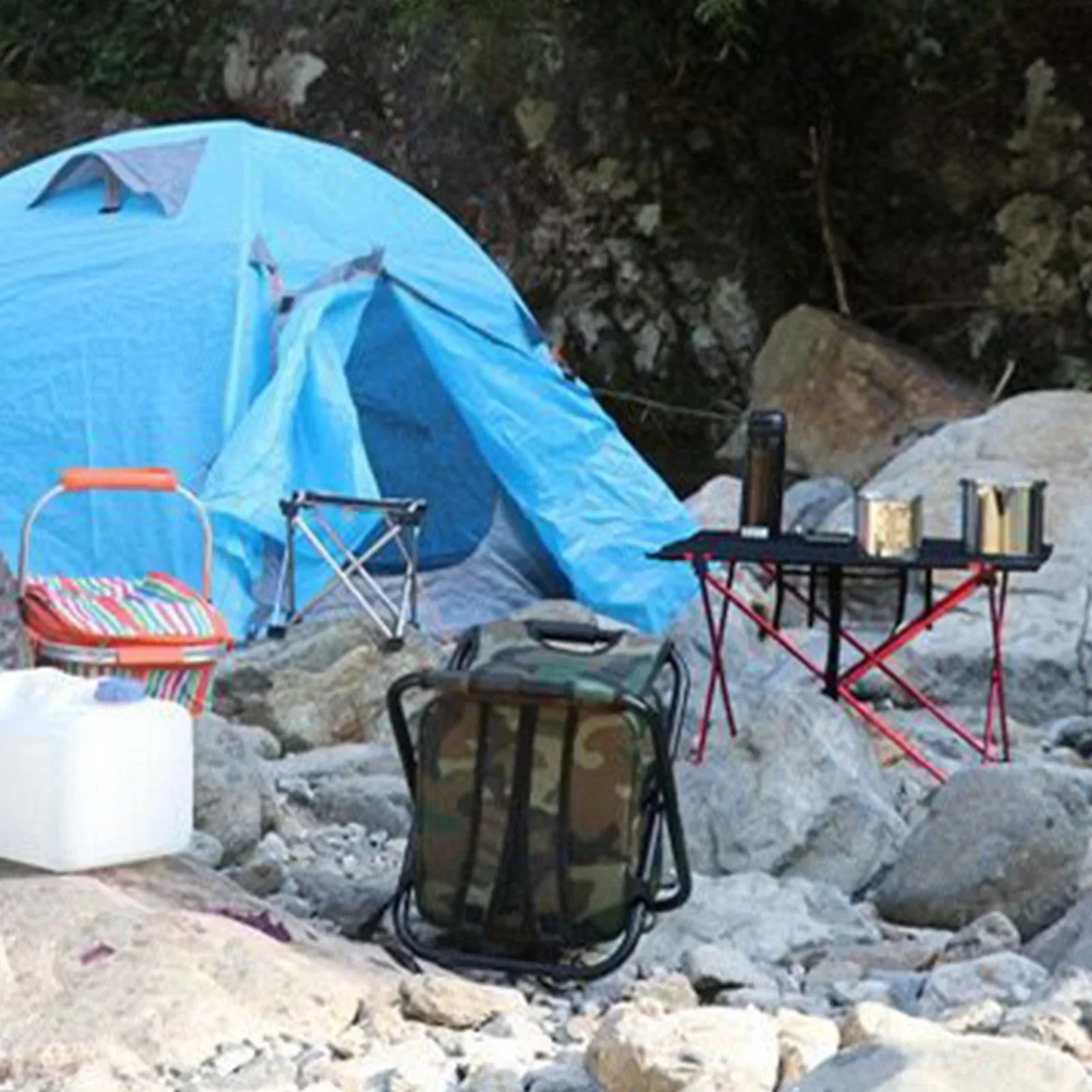 Camparoost Klappbarer Rucksack-Hocker-Kühler