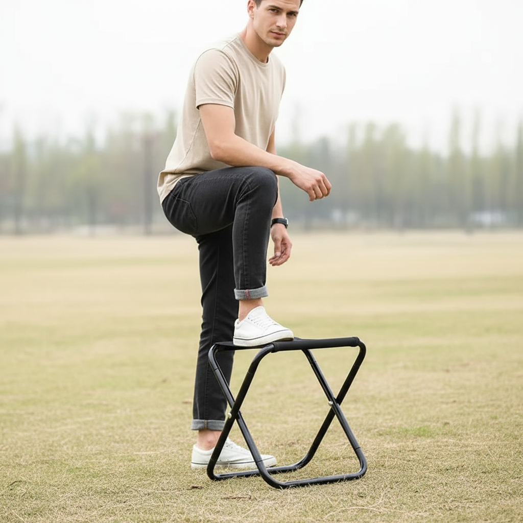 Camporaise Klappbarer Dreibein-Campinghocker