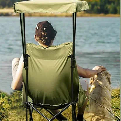 Canoplyr Übergroßer Klappsessel mit Sonnenschutz