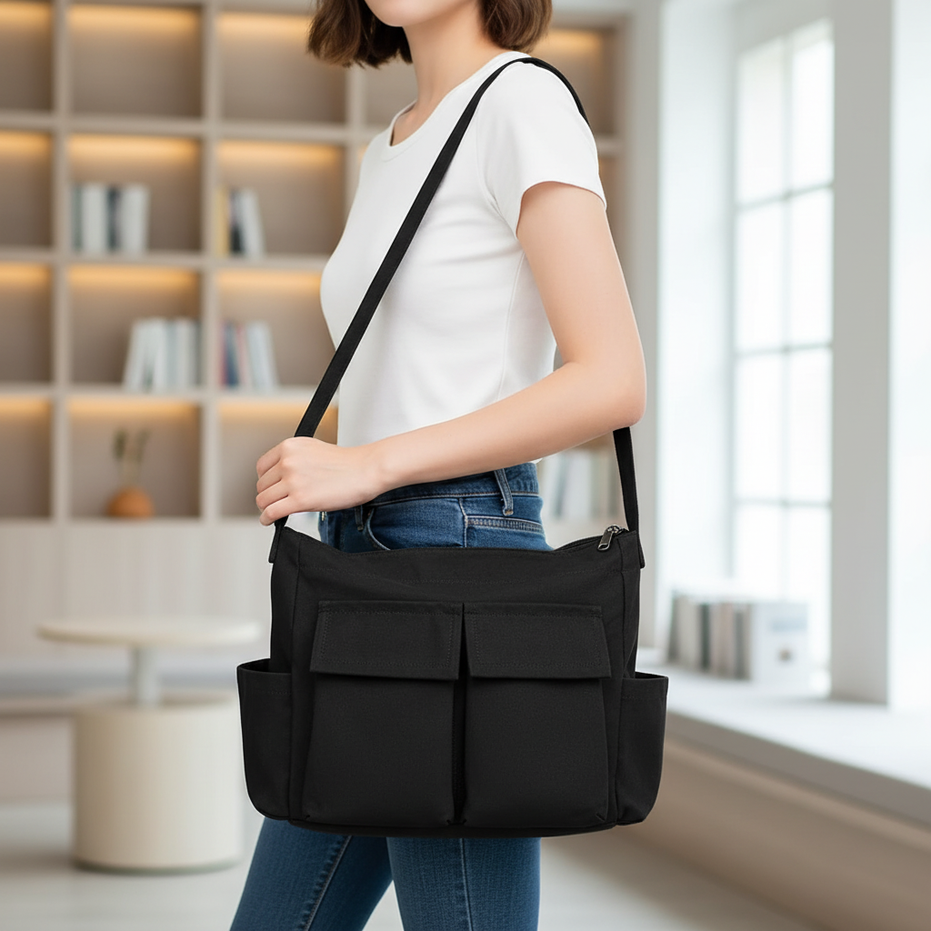 Canvas-Schulter-Satchel-Tasche