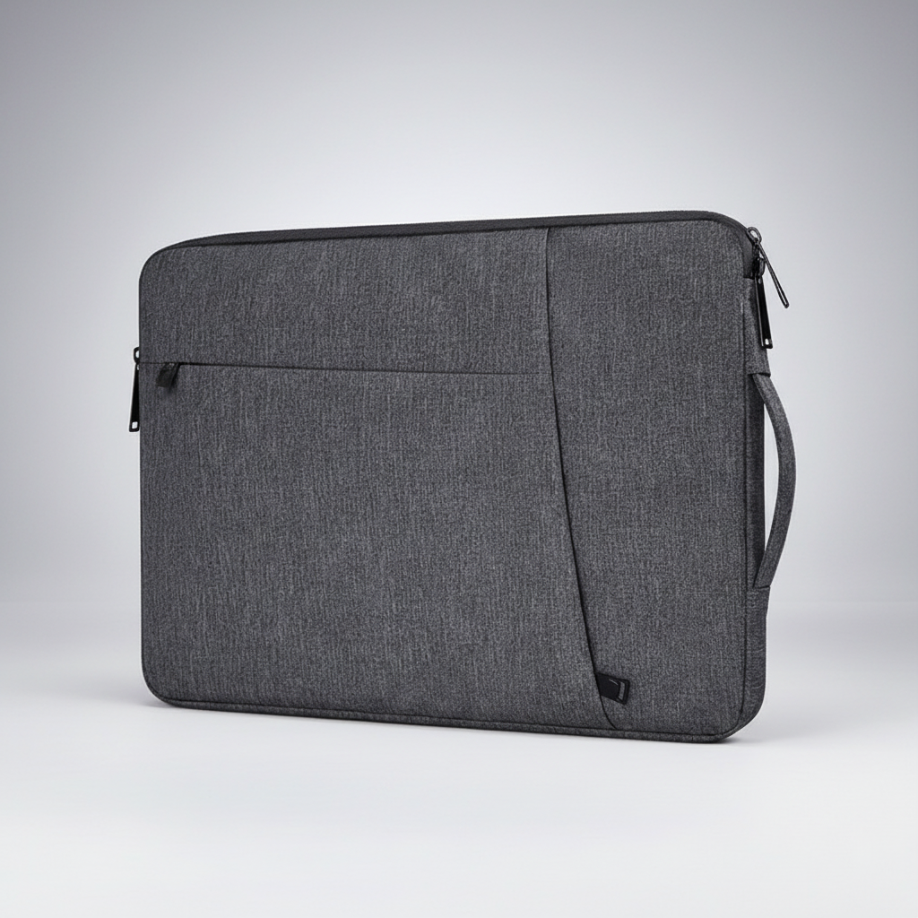 Laptop-Hülle aus Canvas mit Reißverschluss