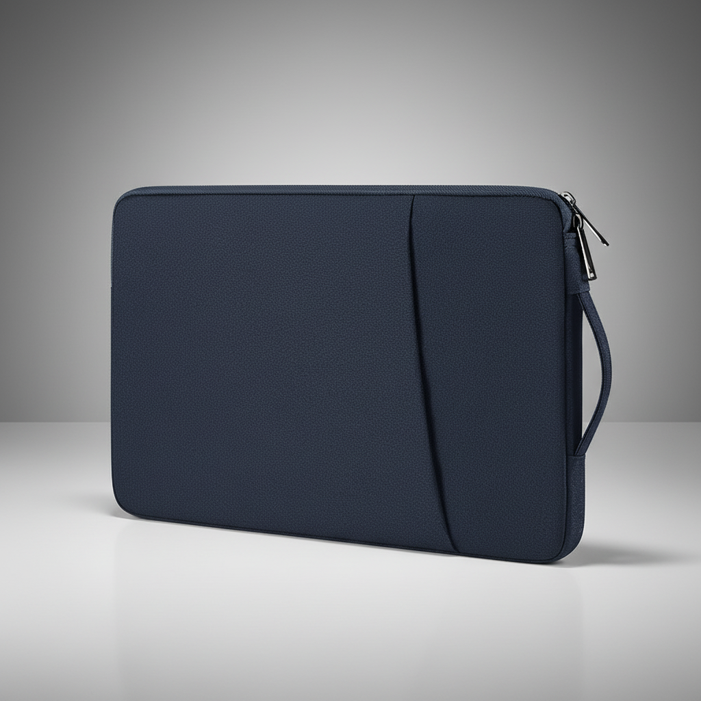 Laptop-Hülle aus Canvas mit Reißverschluss