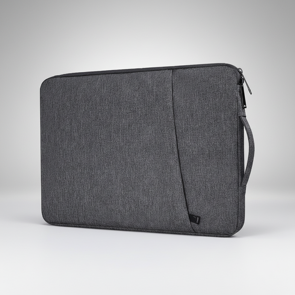 Laptop-Hülle aus Canvas mit Reißverschluss