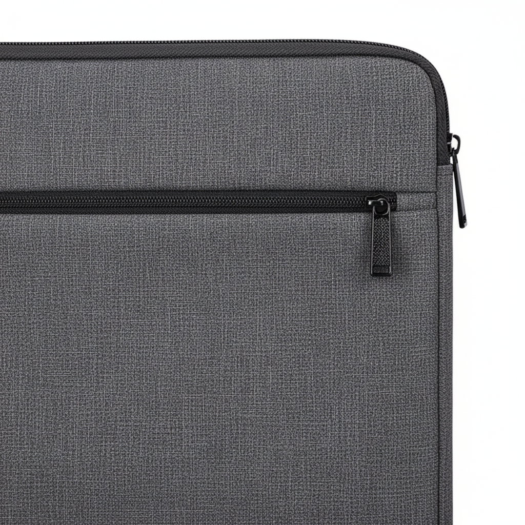 Laptop-Hülle aus Canvas mit Reißverschluss