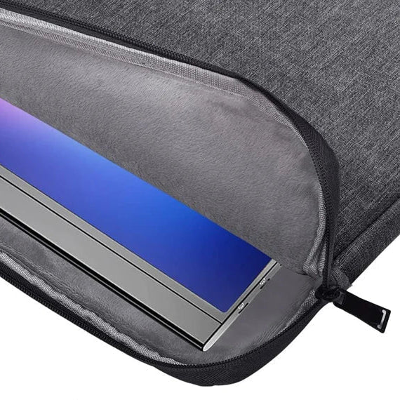 Laptop-Hülle aus Canvas mit Reißverschluss