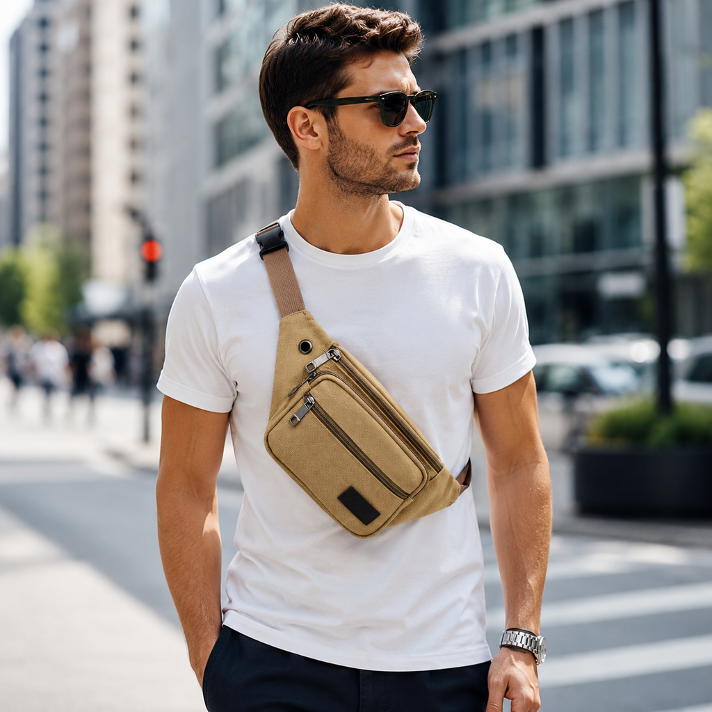 Canvasoro Dicke Canvas-Gürteltasche