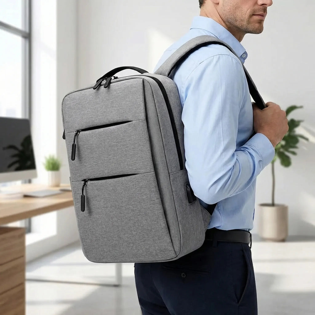 Carryvex Mehrkammer-Laptop-Rucksack mit Reißverschluss
