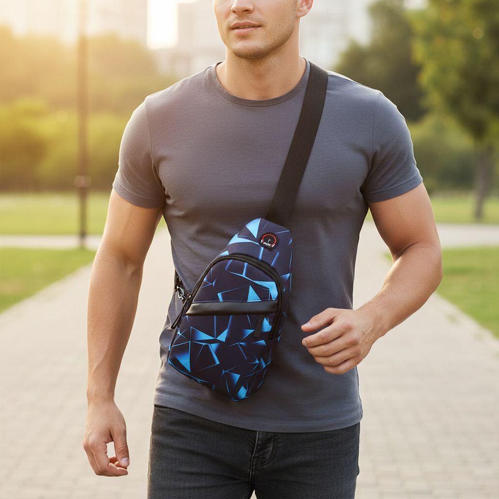 Lässige Brusttasche
