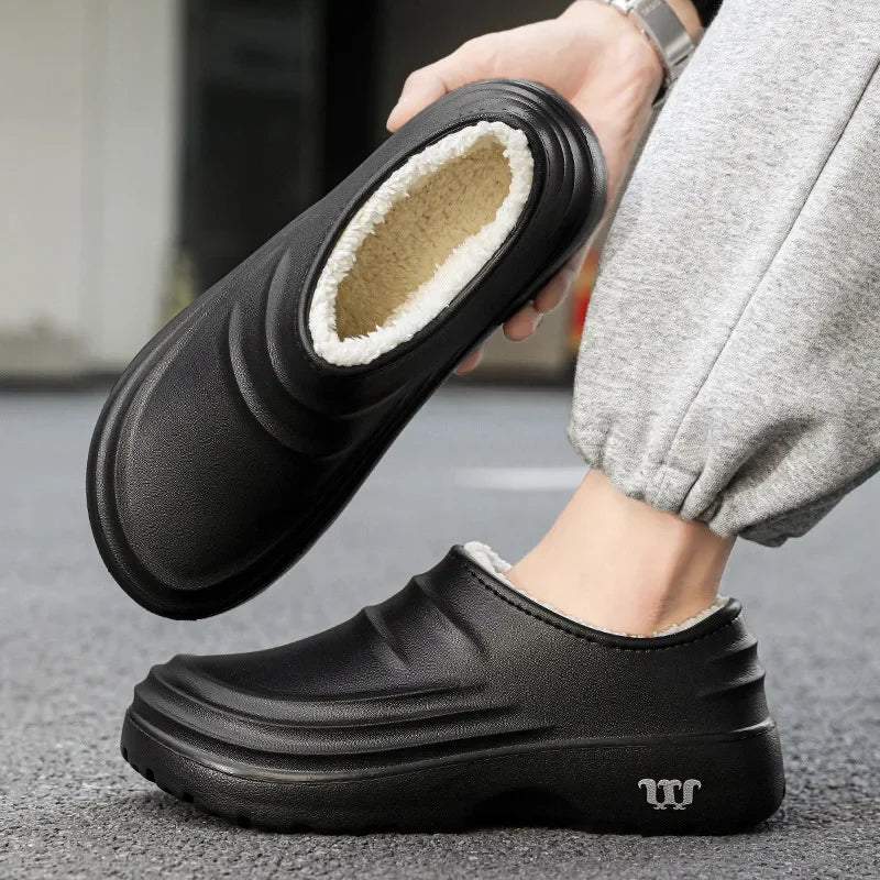 Cheftrex Fleece-gefütterte Geschlossene-Zehe Küchen-Clog