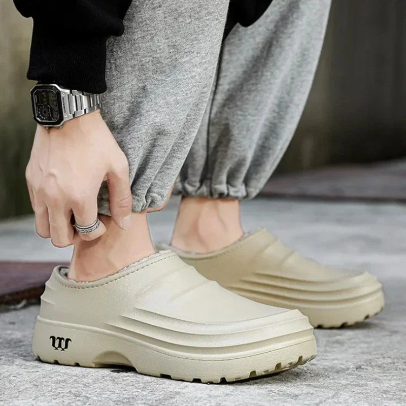 Cheftrex Fleece-gefütterte Geschlossene-Zehe Küchen-Clog