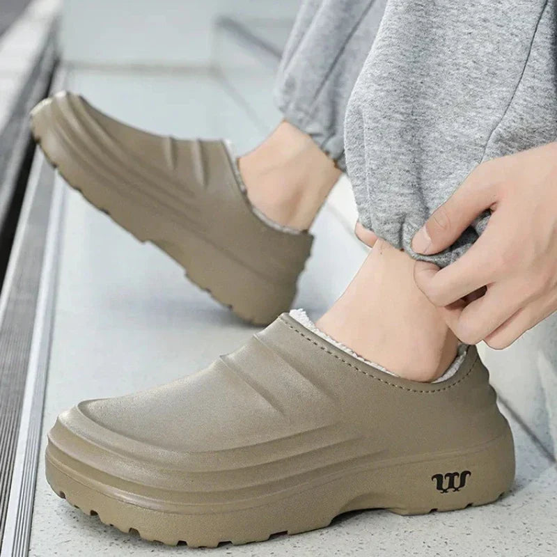 Cheftrex Fleece-gefütterte Geschlossene-Zehe Küchen-Clog