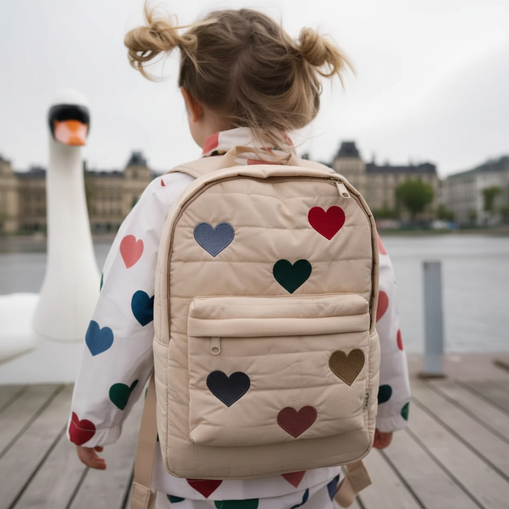 CheriPax Gesteppter Baumwoll-Kinderrucksack