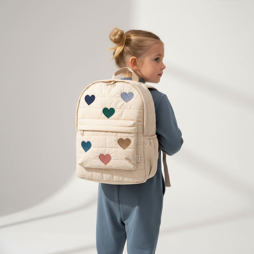 CheriPax Gesteppter Baumwoll-Kinderrucksack
