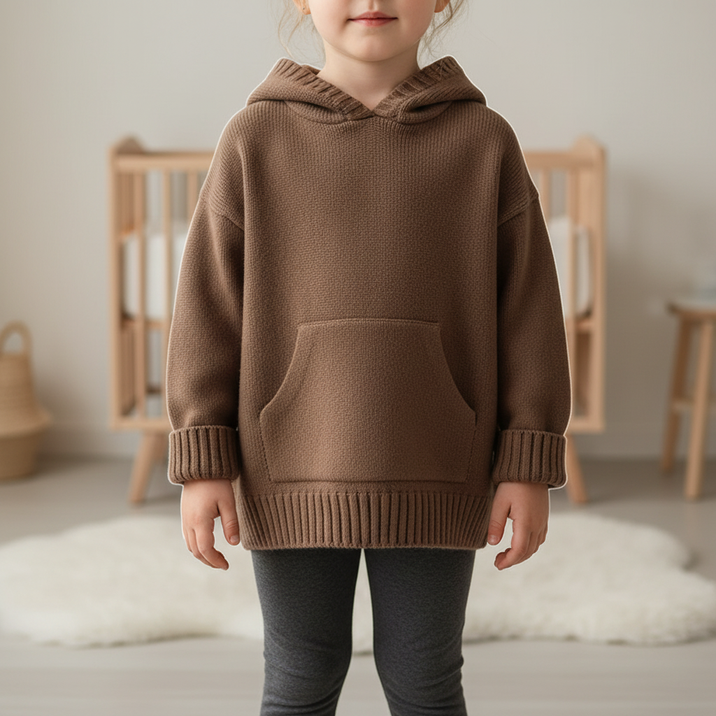 Kinder Kapuzen Strickpullover