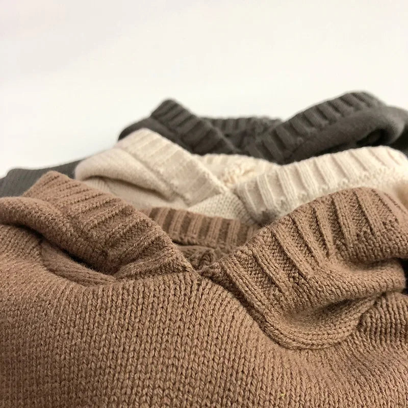 Kinder Kapuzen Strickpullover