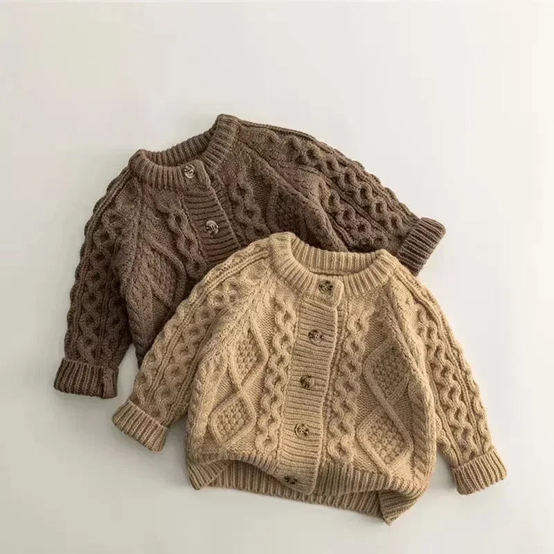 Kinder Langarm Strickjacke