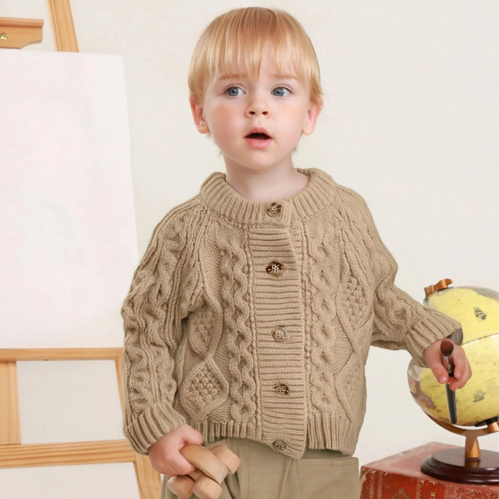 Kinder Langarm Strickjacke