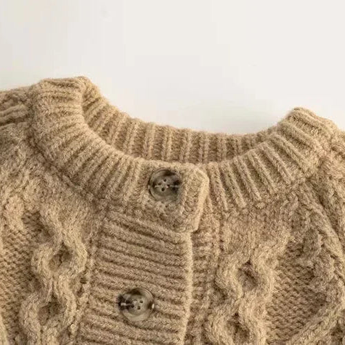 Kinder Langarm Strickjacke