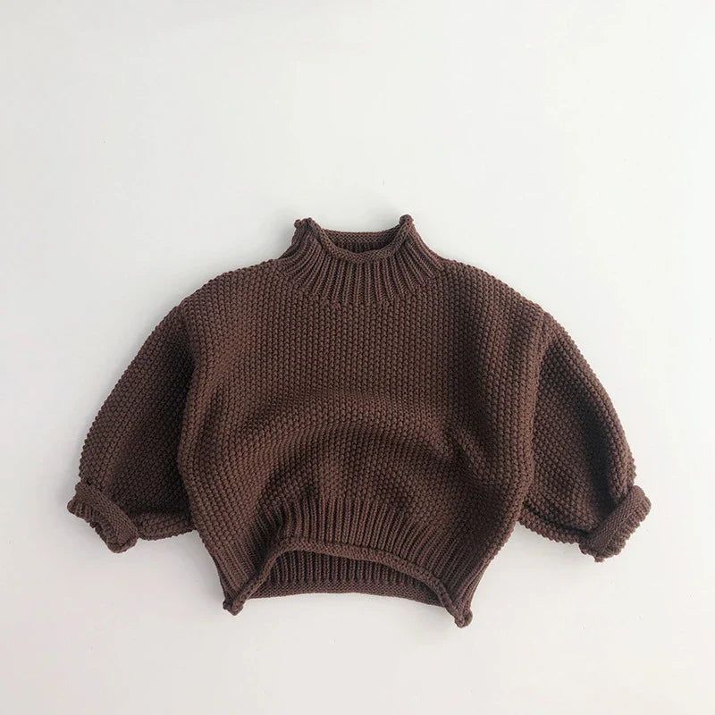 Kinder Gerippter Rollkragenpullover