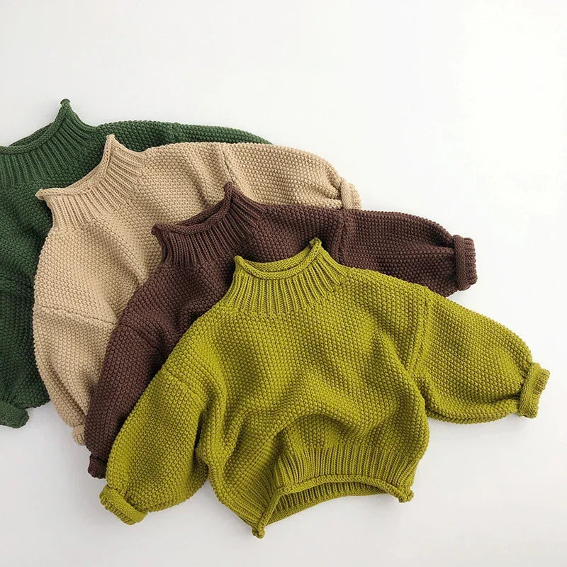 Kinder Gerippter Rollkragenpullover