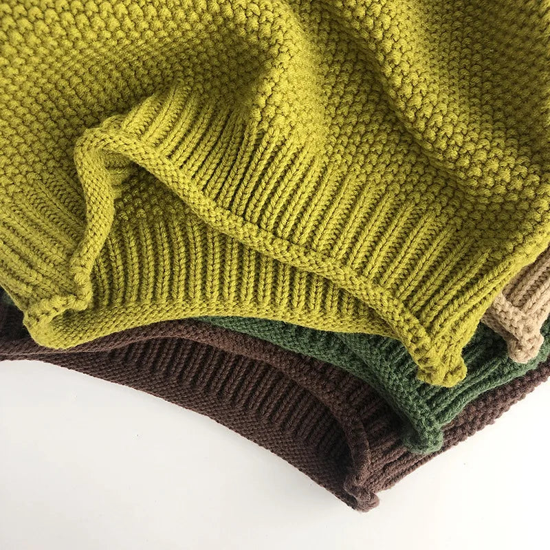 Kinder Gerippter Rollkragenpullover