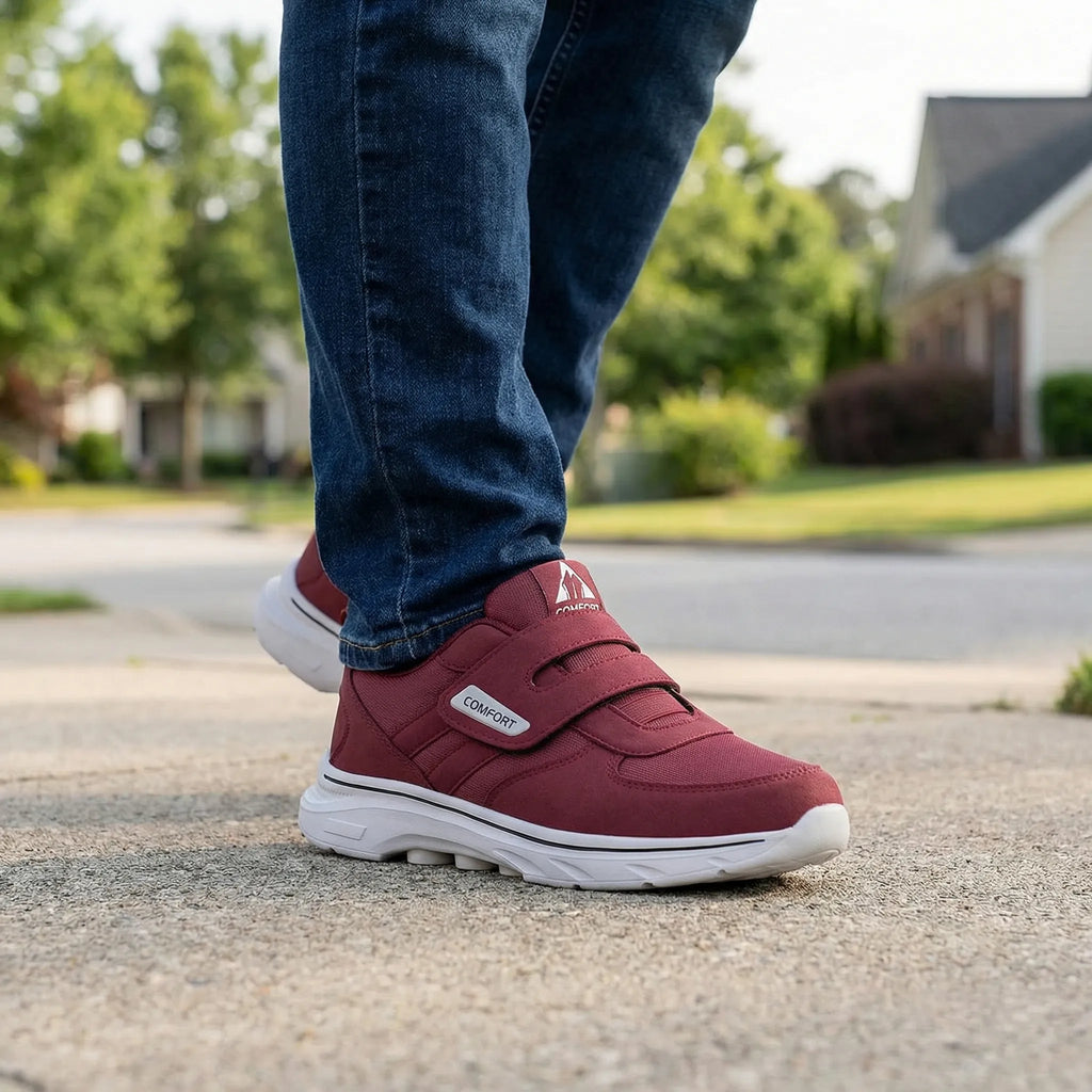 Comfortrek Weitpassform-Verstellbarer Walkingschuh