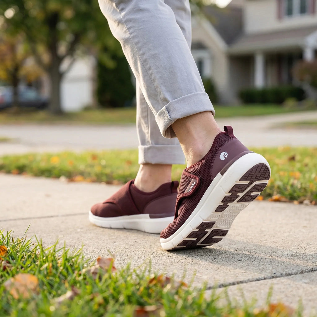 Comforvale Extrabreite Verstellbare Gehschuh