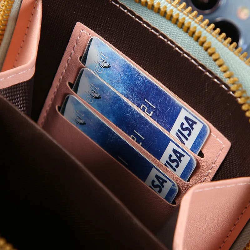 Kompakte PU-Crossbody-Tasche